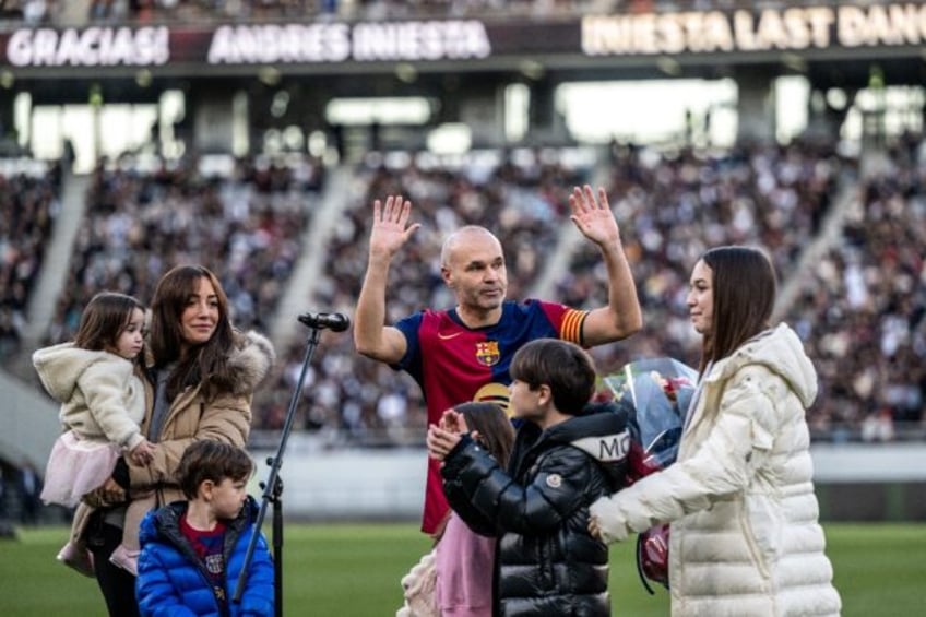 Spanish football legend Andres Iniesta says goodbye in Tokyo