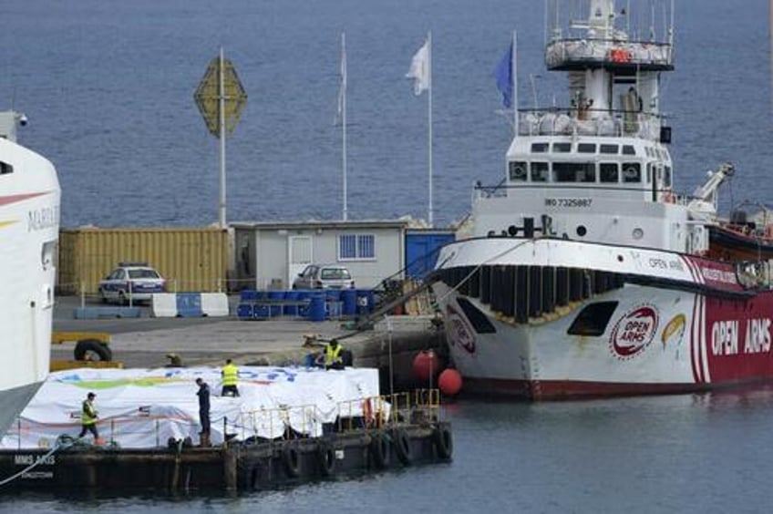 initial aid ship departs cyprus to gaza but theres no clear unloading plan