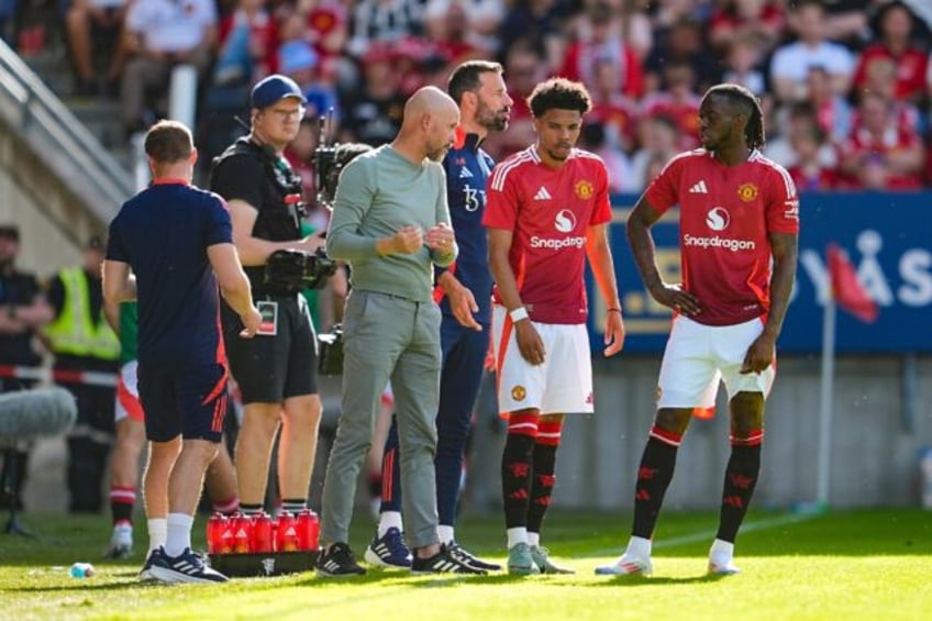 Erik ten Hag (L) faces a selection headache ahead of Manchester United's Community Shield