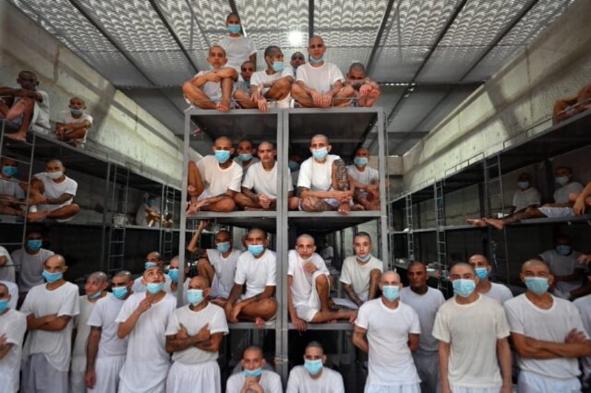 inside el salvadors mega prison holding 12000 alleged gangsters