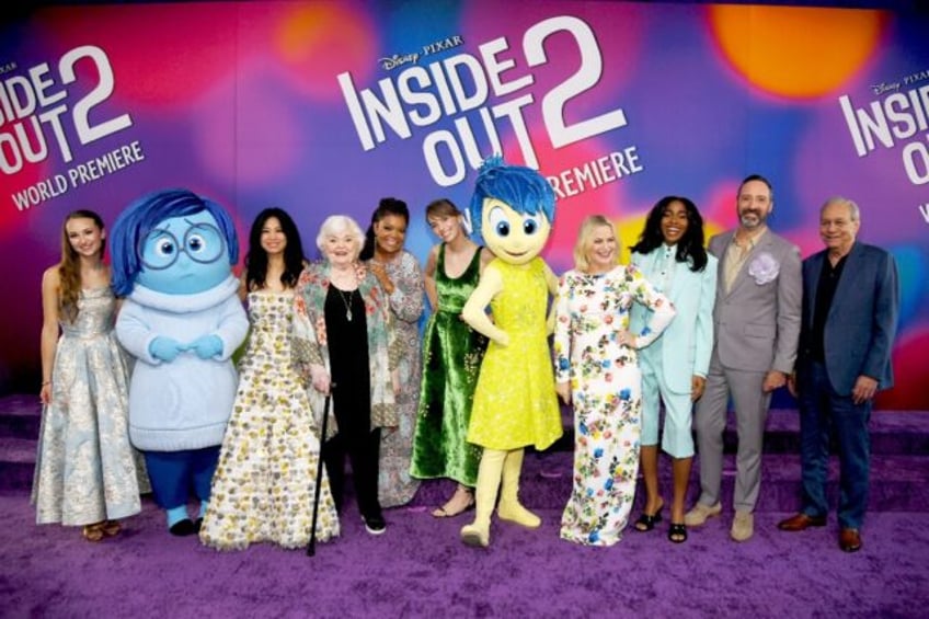 The cast from 'Inside Out 2' is seen at the movie's premiere in Hollywood on June 10, 2024