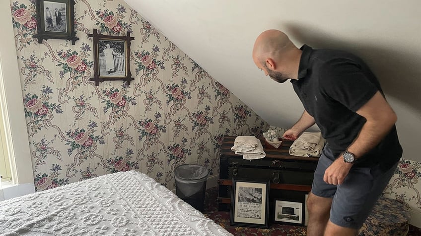 Bridget the maid's bedroom Lizzie Borden house Fall River, Massachusetts