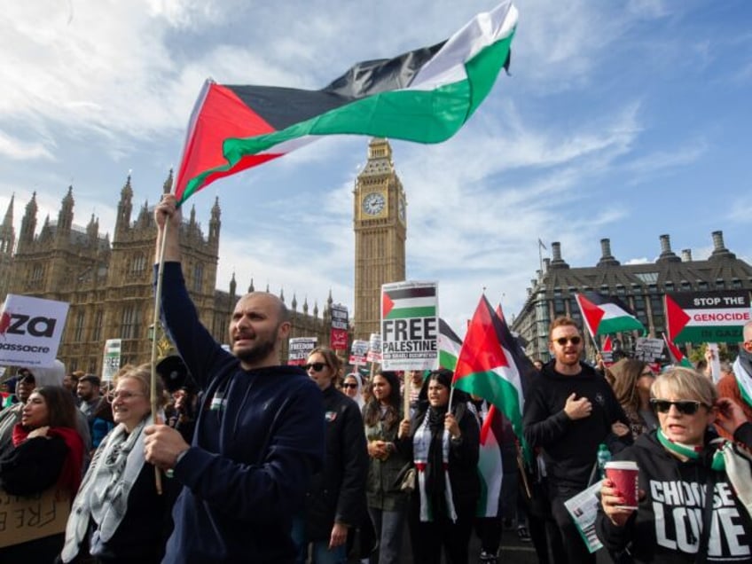 intifada from london to gaza pro palestine protesters call for violent revolution against israel at massive demo in british capital