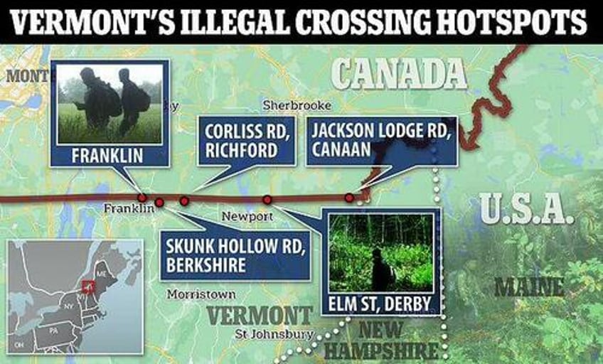 invasion spreads to unfenced us northern border amid record breaking surge of illegal entries detected