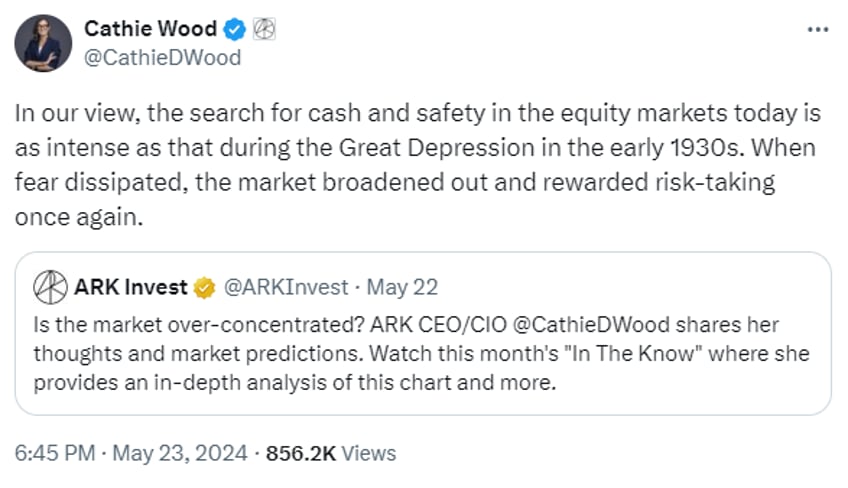 investors pull 22 billion from arkk in 2024 as cathie wood underperforms nasdaq by 30 ytd