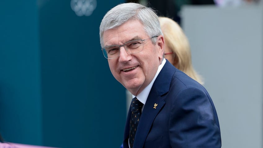 Thomas Bach at the gymnastics