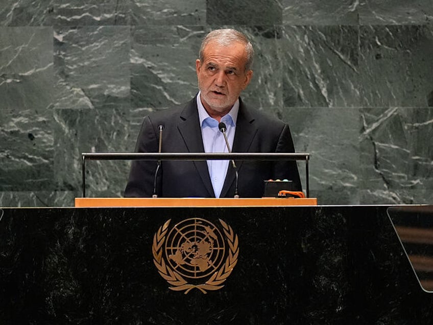 President of Iran Masoud Pezeshkian addresses the 79th session of the United Nations Gener