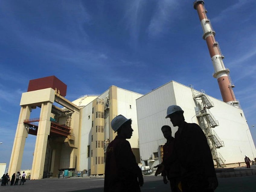 The reactor building at the Russian-built Bushehr nuclear power plant in southern Iran, 1200 Kms south of Tehran, where Iran has began unloading fuel into the reactor core for the nuclear power plant on October 26, 2010, a move which brings the facility closer to generating electricity after decades of …