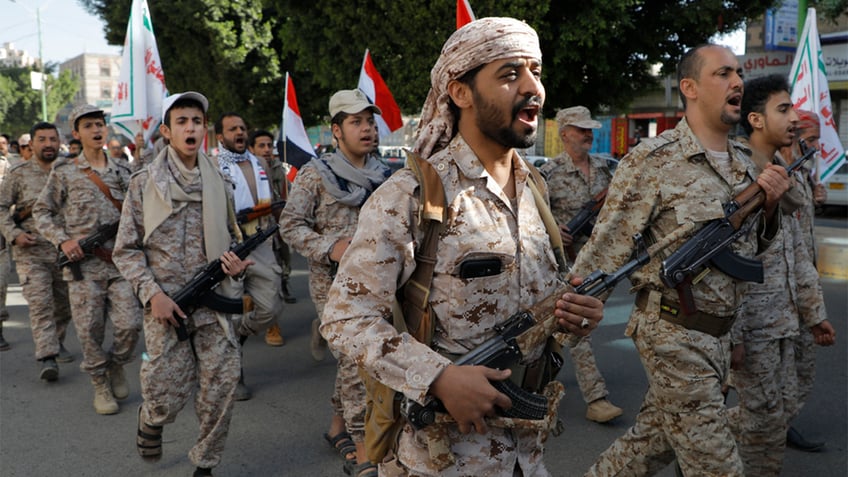Houthi supporters in Yemen