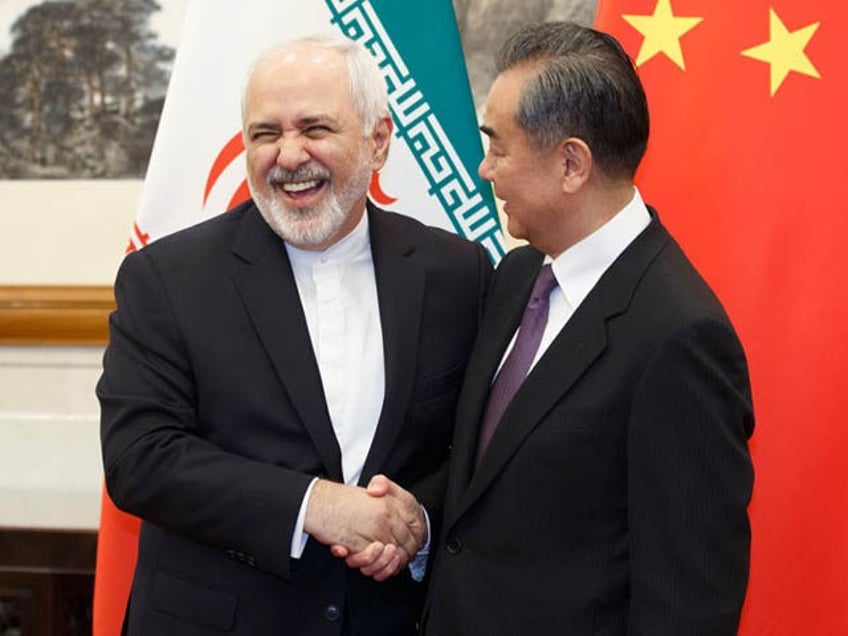 BEIJING, CHINA - MAY 17: Chinese Foreign Minister Wang Yi meets Iranian Foreign Minister Mohammad Javad Zarif at Diaoyutai State Guesthouse on May 17, 2019 in Beijing, China. (Photo by Thomas Peter-Pool/Getty Images)