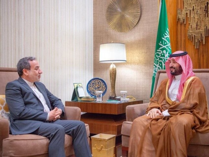 Crown Prince of Saudi Arabia Mohammad bin Salman al-Saud meets Iranian Foreign Minister Ab