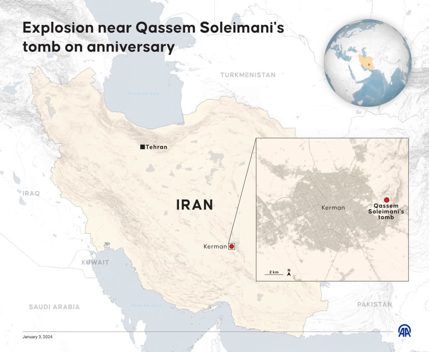 iranian media claim at least 70 dead in explosions at terror chief qasem soleimanis tomb