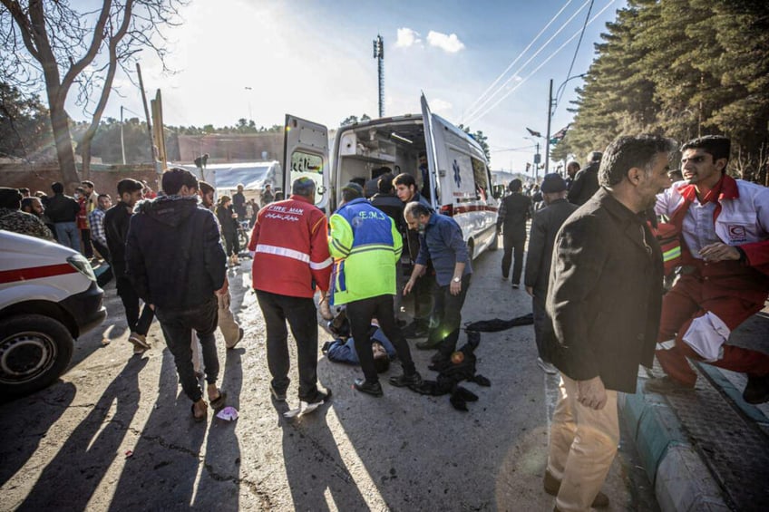 iranian media claim at least 70 dead in explosions at terror chief qasem soleimanis tomb