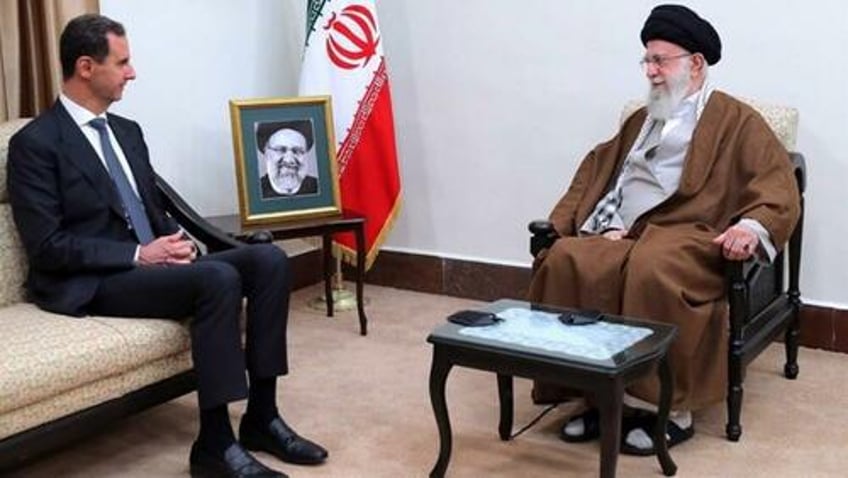 irans khamenei receives assad hails syrias resistance to regime change efforts