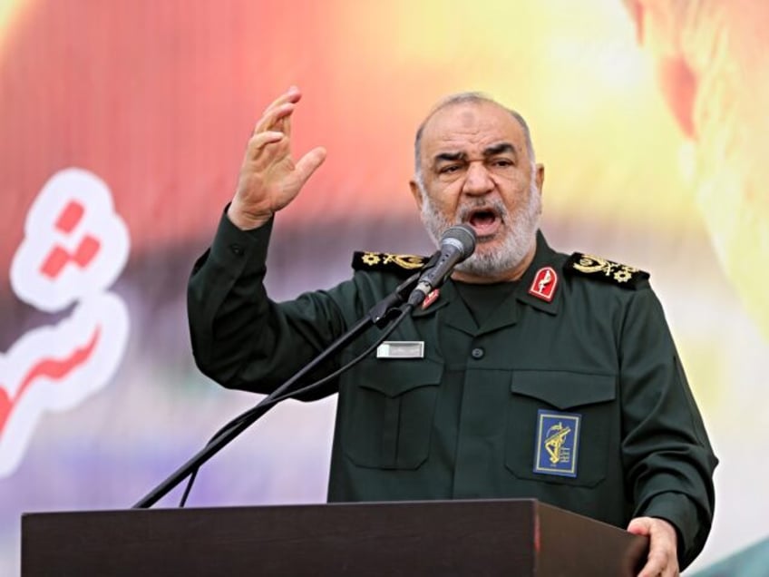TEHRAN, IRAN - DECEMBER 28: Hossein Salami, commander-in-chief of the Islamic Revolutionar