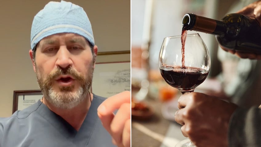 Dr. Jeremy London (left), a cardiovascular surgeon in Savannah, Georgia, says drinking red wine, in a nutshell, isn't good for the heart.