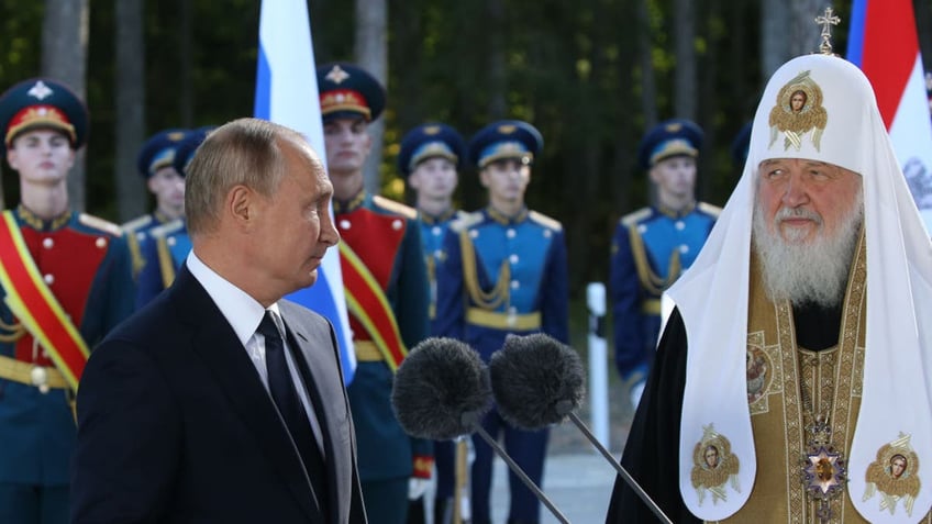 Putin and Russian Orthodox Patriarch Kirill 