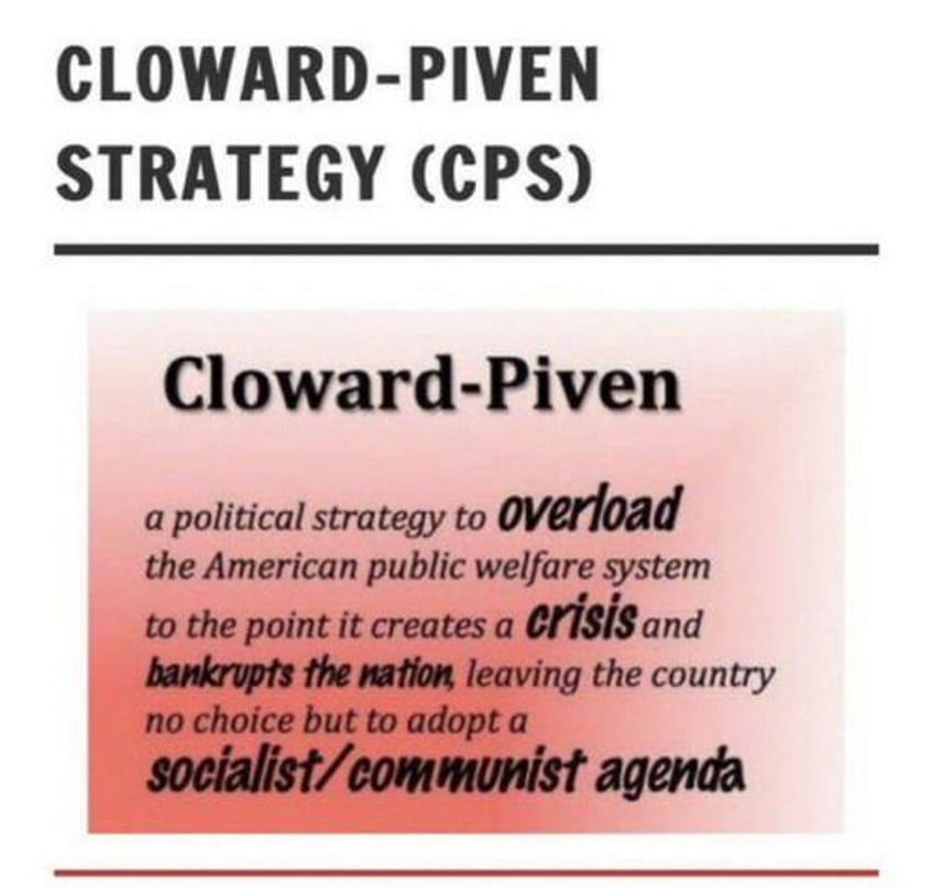 is the migrant invasion part of the cloward piven strategy to collapse the nation 