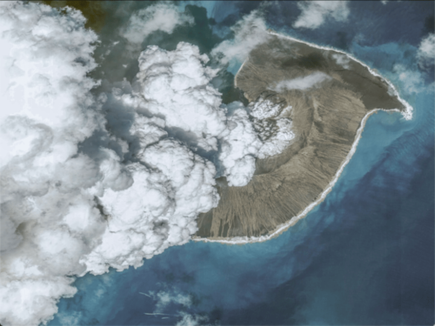 is tongas volcano eruption set to warm earth