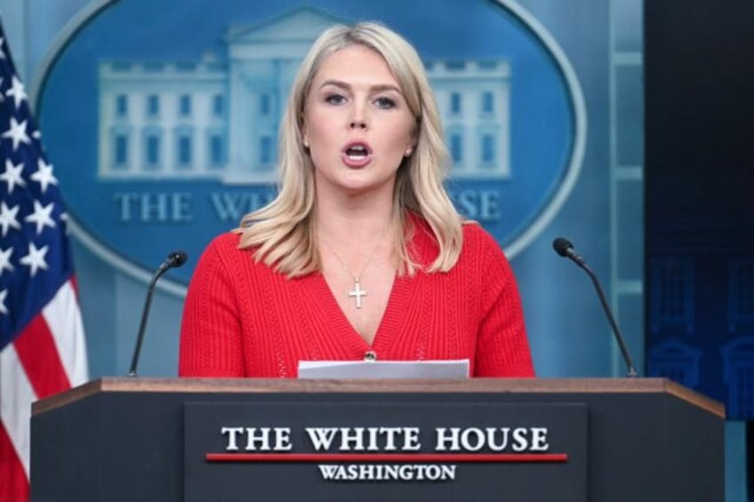 White House Press Secretary Karoline Leavitt speaks during the daily briefing in the Brady