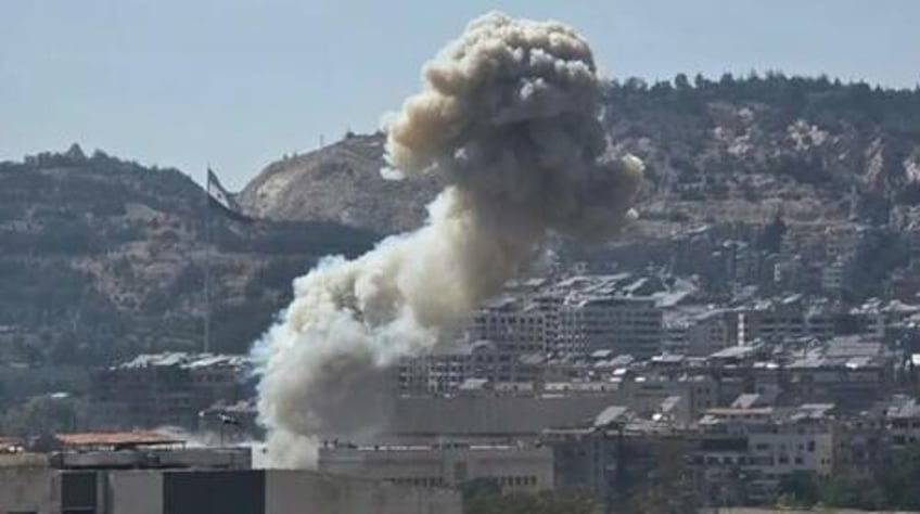 israel conducts massive strikes on damascus after sharaa regimes sectarian attacks