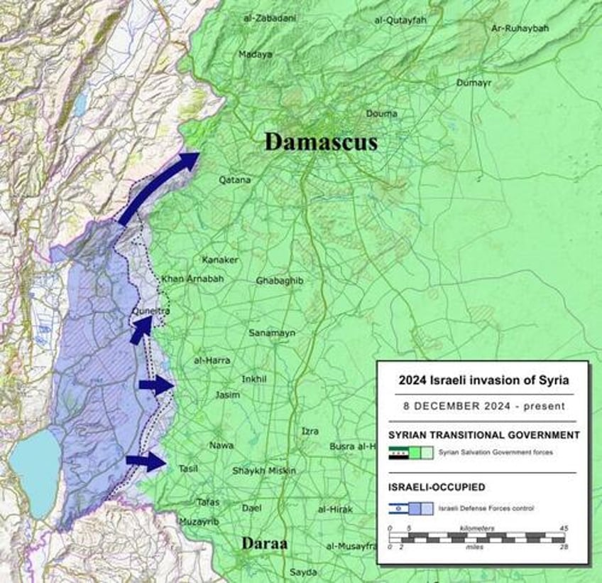 israel launches first attack direct attack on jolanis hts in syria