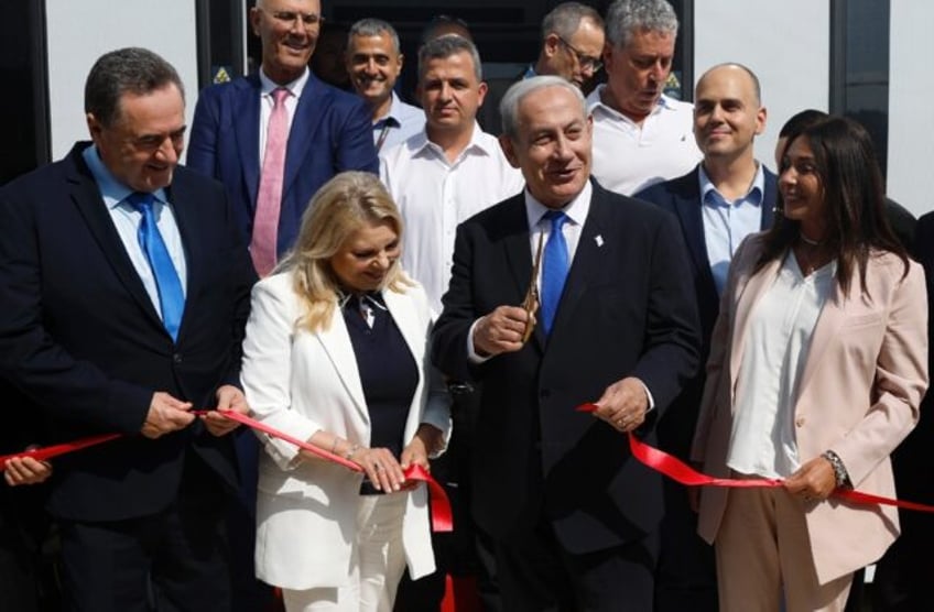 israel pm inaugurates first light rail in protest hit tel aviv