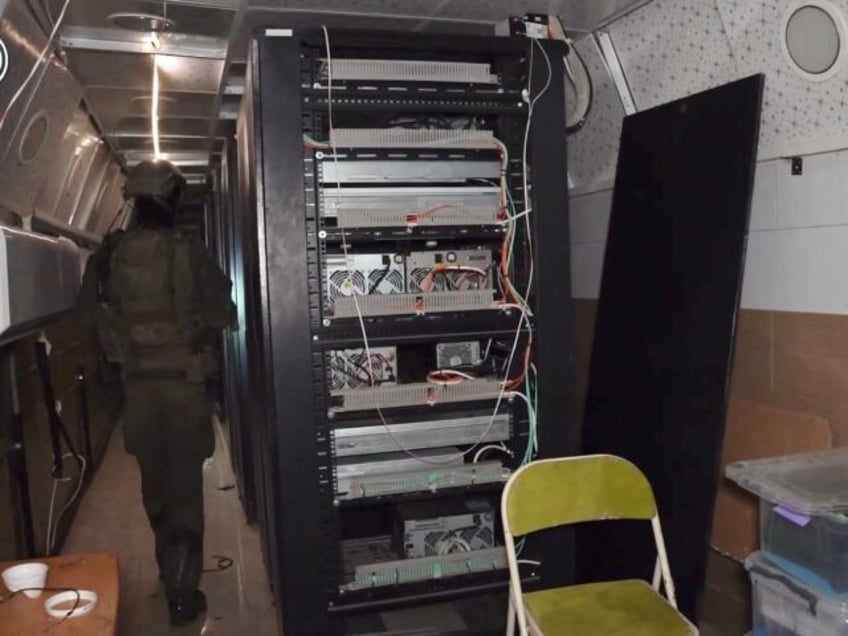 Hamas intelligence tunnel under UNRWA (IDF)