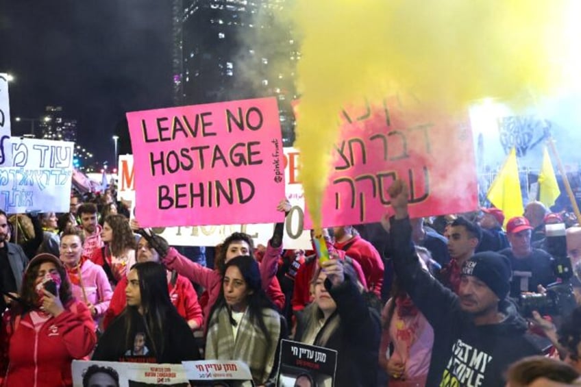 Israeli supporters of the hostages, who have kept up a campaign for their negotiated relea