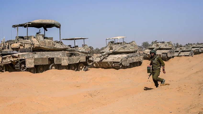 Several Israeli tanks