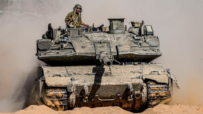 An Israeli tank