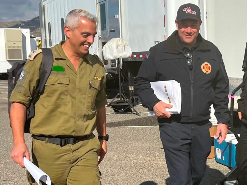 israeli firefighters arrive to help california in palisades fire