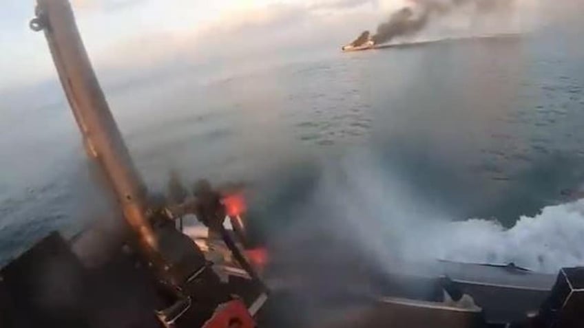 israeli navy unit repels hamas terrorists infiltrating by sea on morning of attack idf video shows