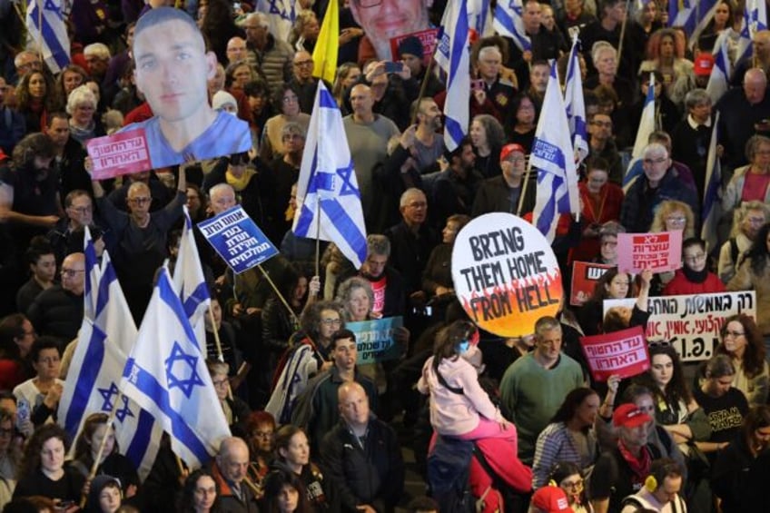 A rally in Israel calling on the government to secure the release of the remaining hostage