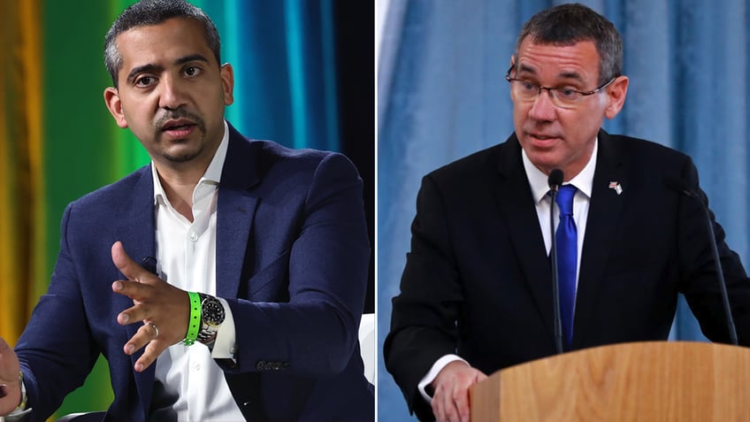 MSNBC host Mehdi Hasan and Israeli official Mark Regev