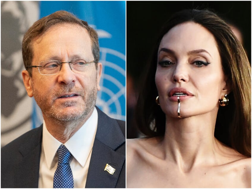 israeli president isaac herzog fires back at angelina jolie over anti israel posts