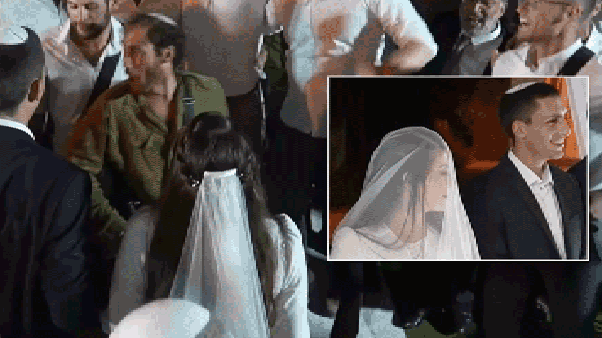 israeli soldier celebrates wedding days after hes shot and his brother goes missing in action