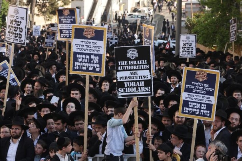 Ultra-Orthodox Jewish men have long been exempt from military service, and oppose any plan