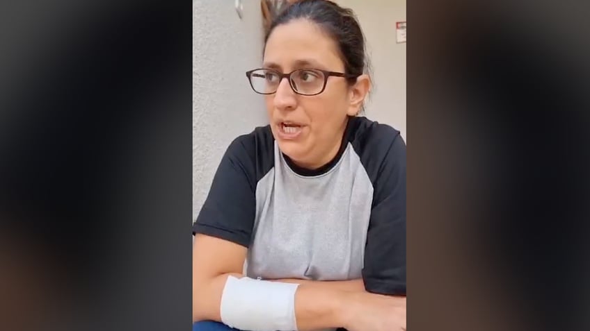 israeli woman recounts defending family against hamas terrorists trying to break into safe room