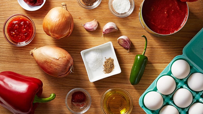 Shakshuka ingredients