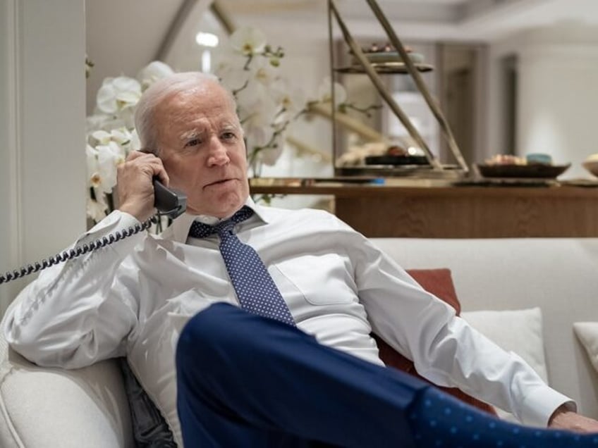 Joe Biden on the phone