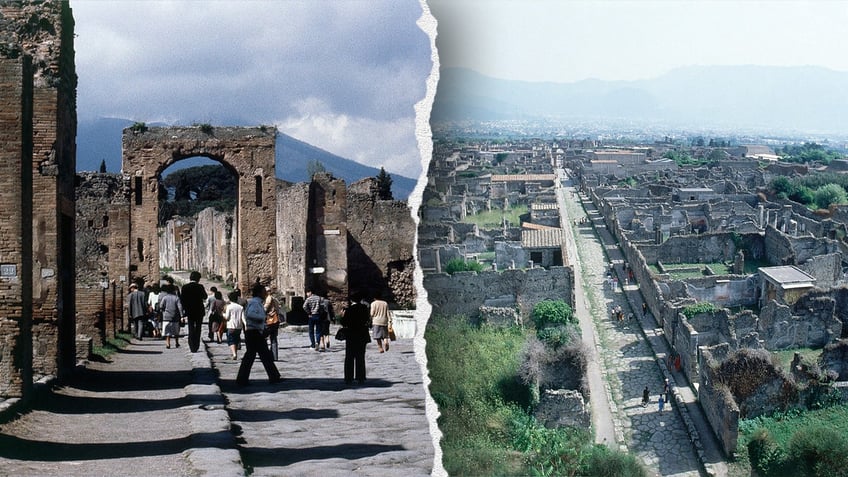 Pompeii historic site in Italy