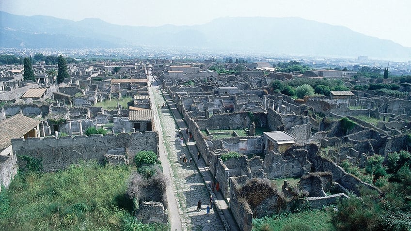 Pompeii ruins in Italy