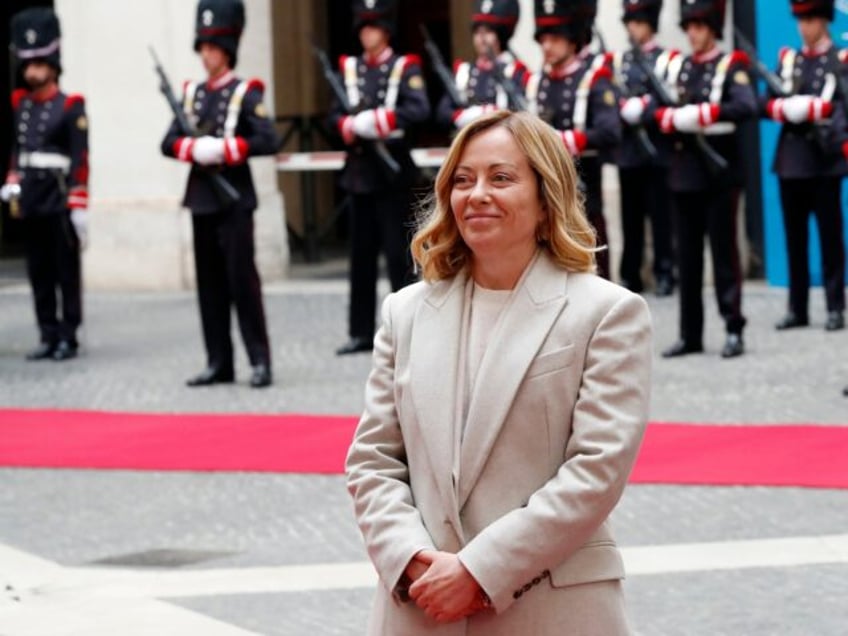 Prime Minister Giorgia Meloni attends arrival of Jordan's King Abdullah II at Palazzo Chig