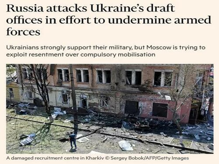 its a smart move for russia to strike ukrainian draft centers