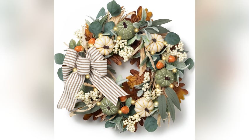 Add a wreath for the season.