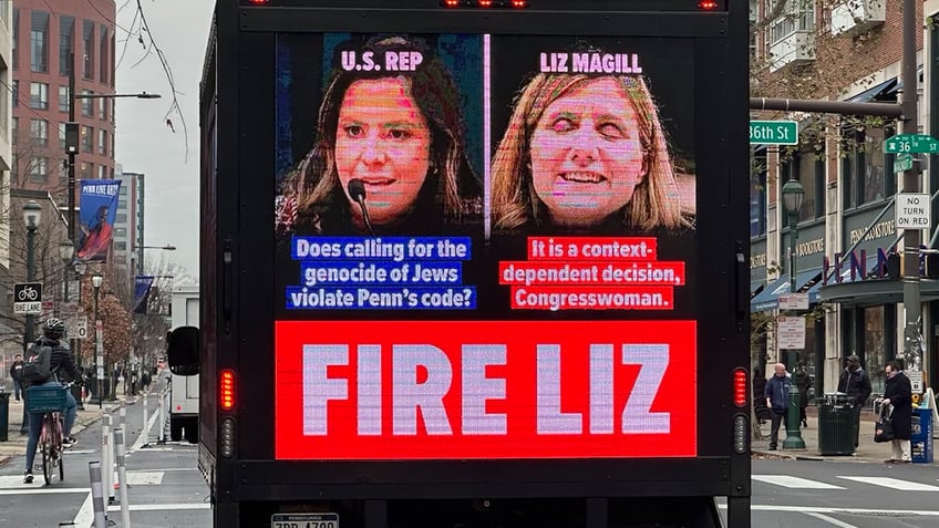 Penn protest truck