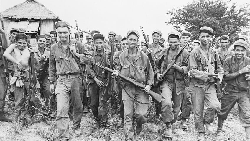 Rescued Prisoners at Cabanatuan