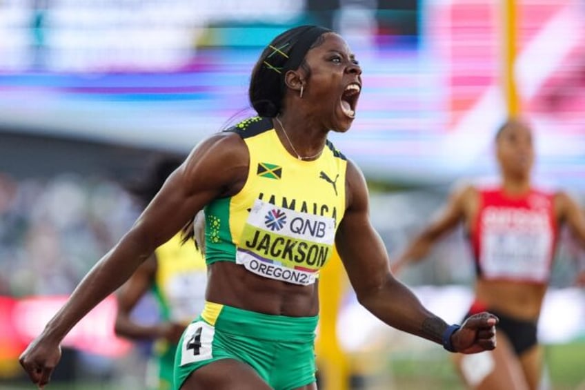 Shericka Jackson led all qualifiers from heats in the women's 200m at the Jamaican Olympic