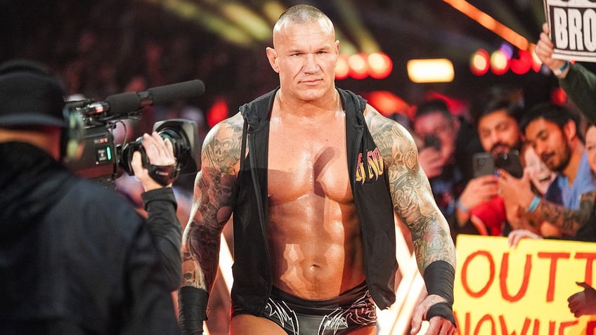 Randy Orton marches to the ring